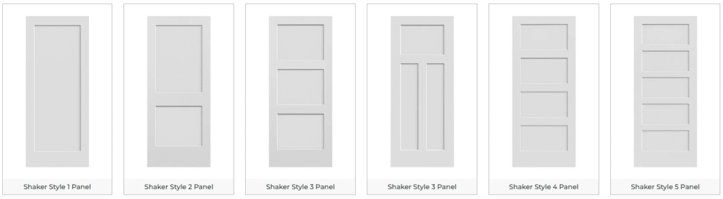 Shaker-style molded doors