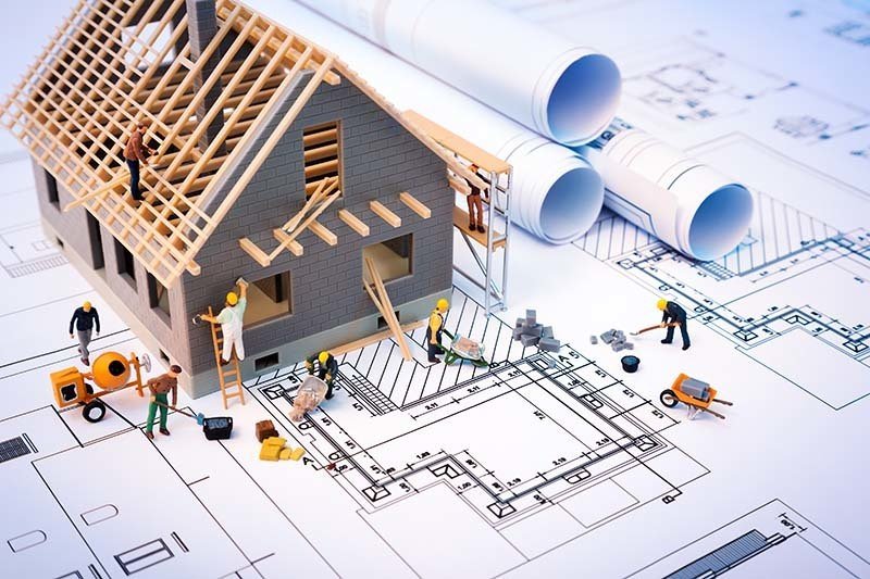 Construction on the drawings