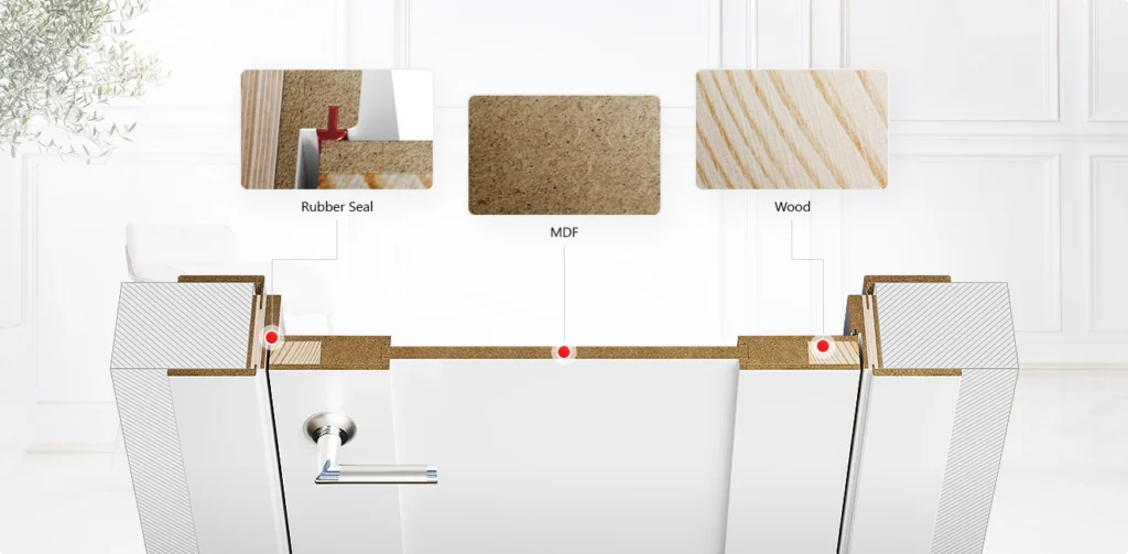 The structure and material of shaker door