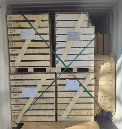 A cargo hold filled with goods