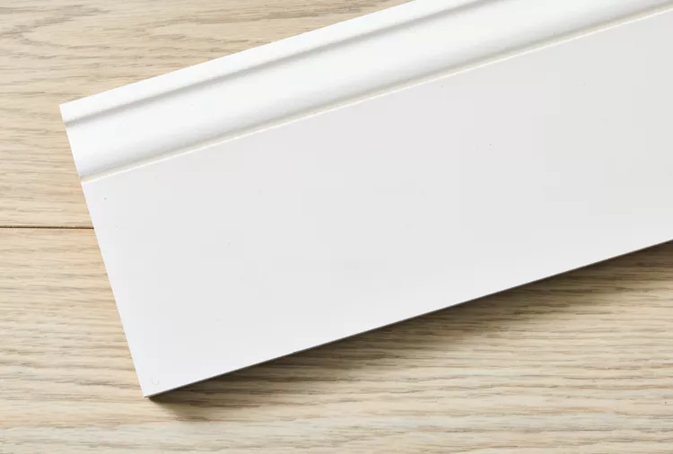 White baseboard