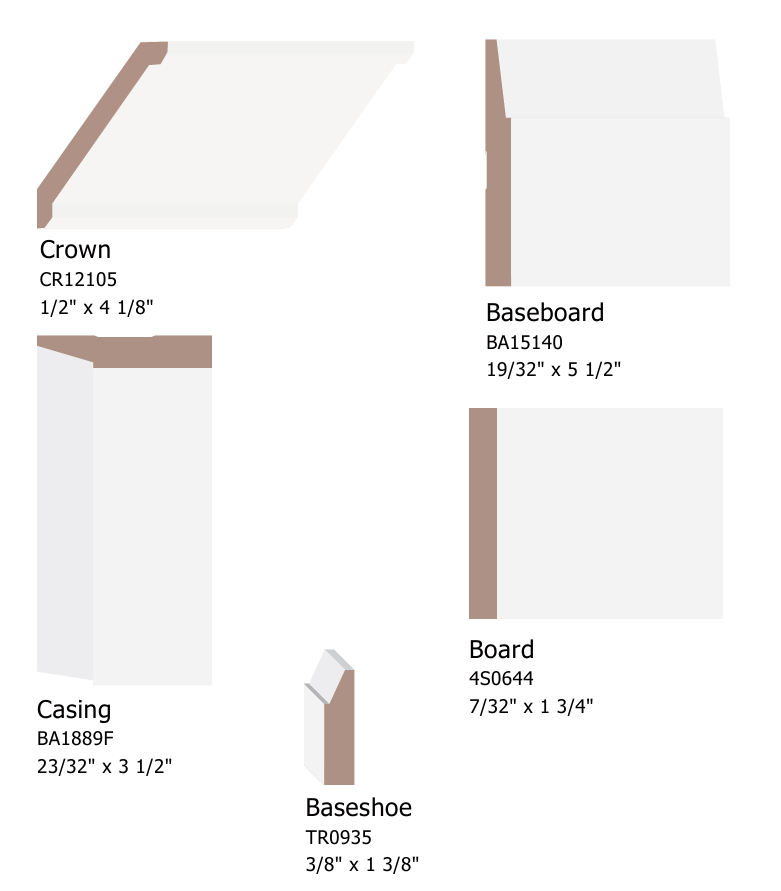 Modern -Style Moulding Profiles