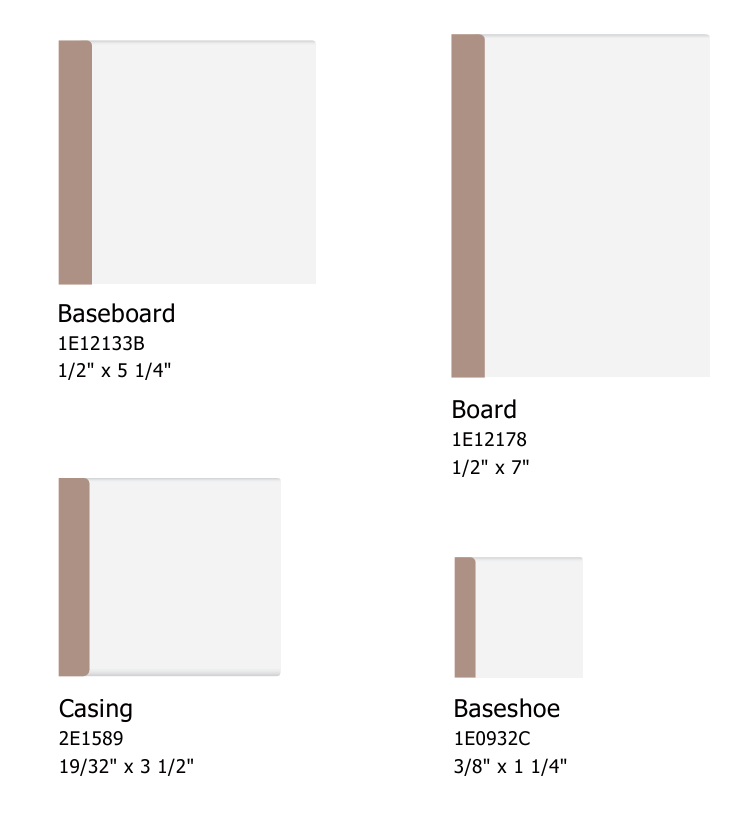Flat-Style Moulding Profiles
