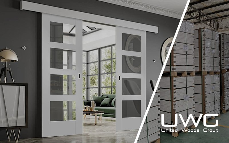 entry shaker glass door