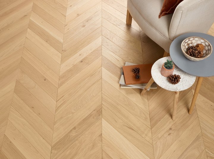 Chevron flooring