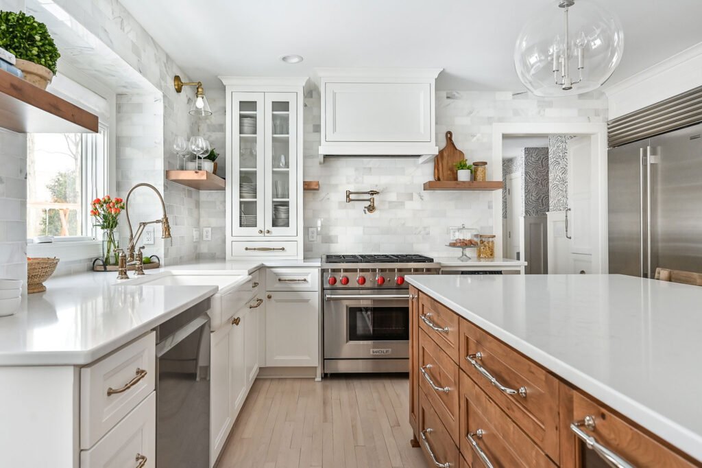 white kitchen cabinet