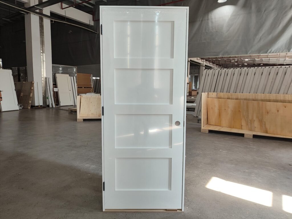 4 panel Shaker interior door pre-hung door