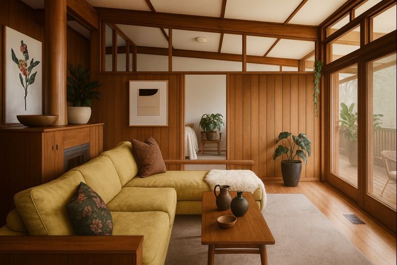 Mid-Century Wood Paneling