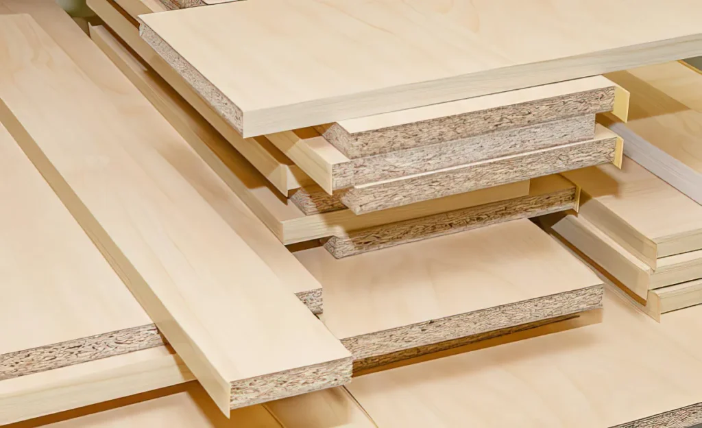 Particleboard cabinet panels