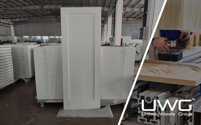 1 panel shaker doors in the factory