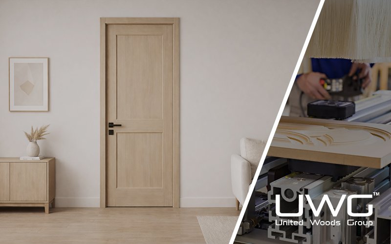 Veneered Door light color