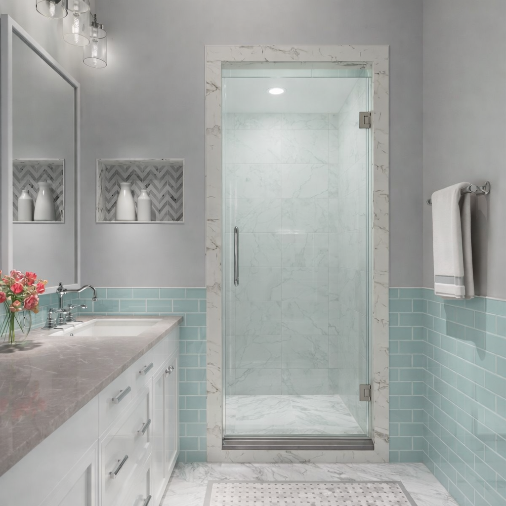 How do bathroom glass doors perform in high humidity