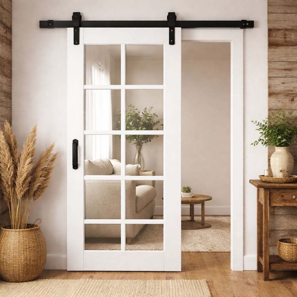 Barn Door With Glass