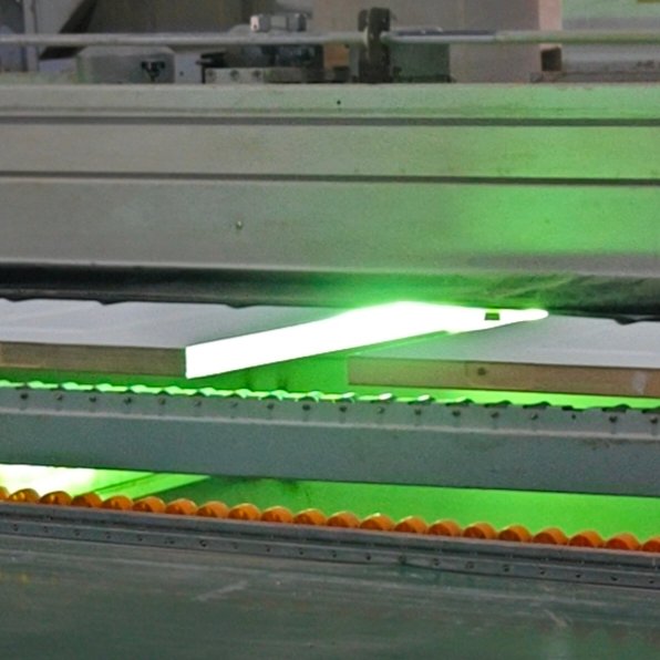 UV light drying process