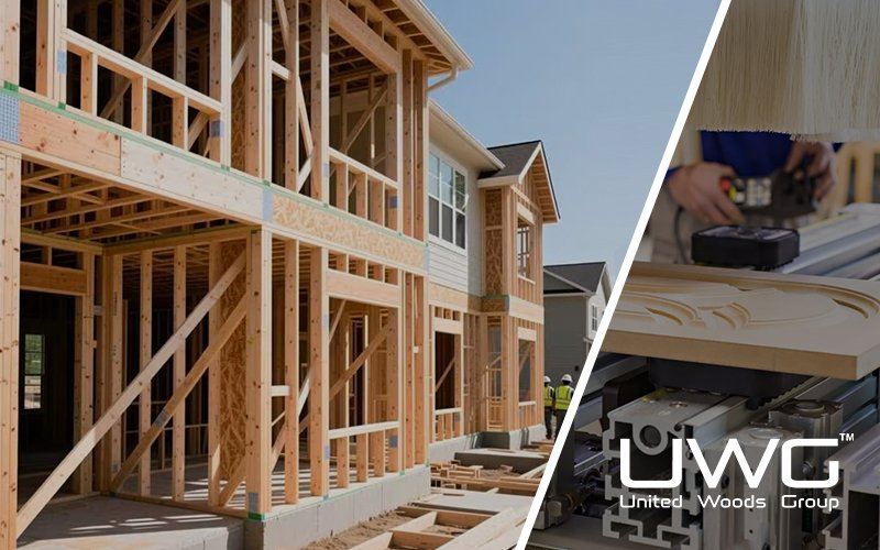 Multifamily wood framing under construction