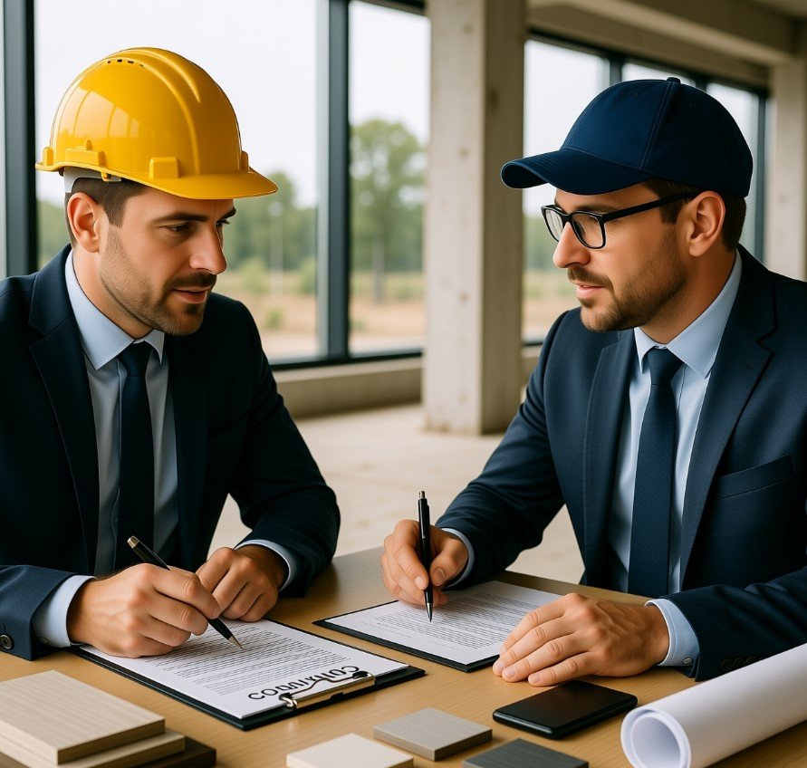 builder vendor contract meeting