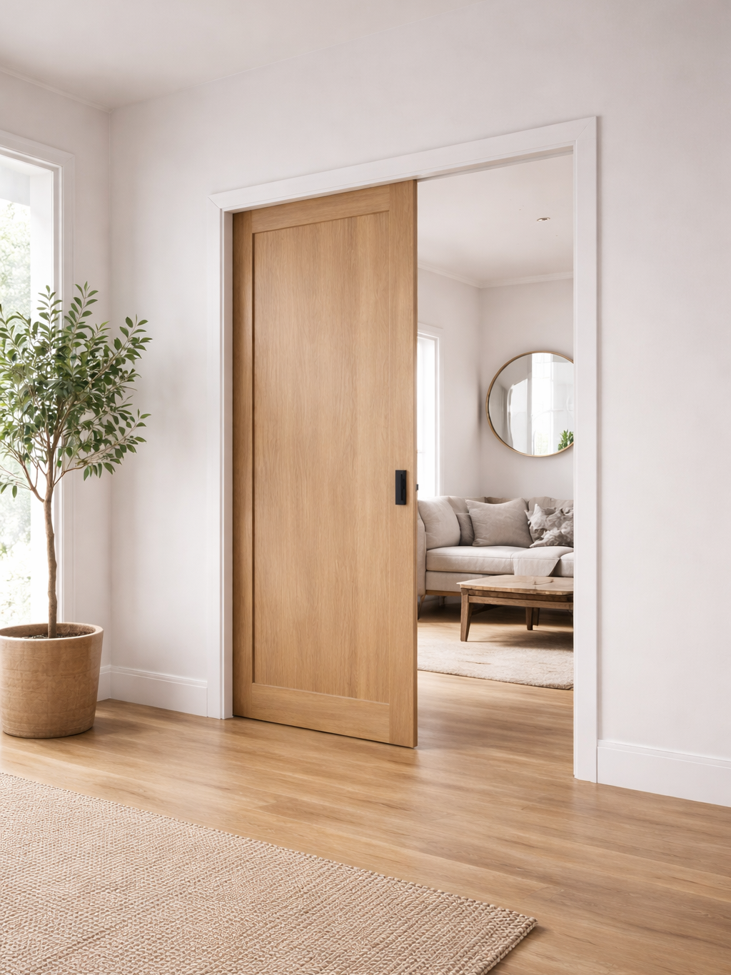 one panel -pocket door